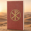 Christos 5 1/4" x 8 1/4" Rose Laserable Leatherette Journal with Lined Notepad